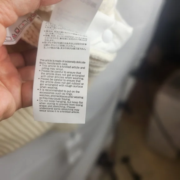 Sacai Off-white Paneled Jumper In 151 Off White size L(3) BNWT has stains - Picture 8 of 13